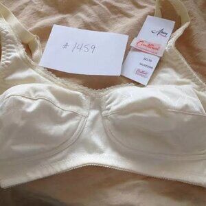 Great fitting Bra add your own pads cotton pockets 34C, 42B, #1459 Airway -DRAG
